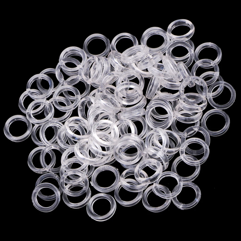 100 Pieces 6mm Bra Adjusters Slider O Ring Adjustable Buckle Underwear Accessories