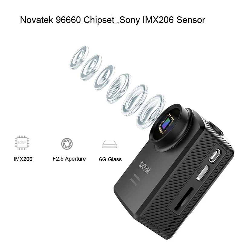 Экшн камера SJCAM M20 4K Wifi гироскоп 2160P HD 16 МП 30 м|Экшн-камеры| |