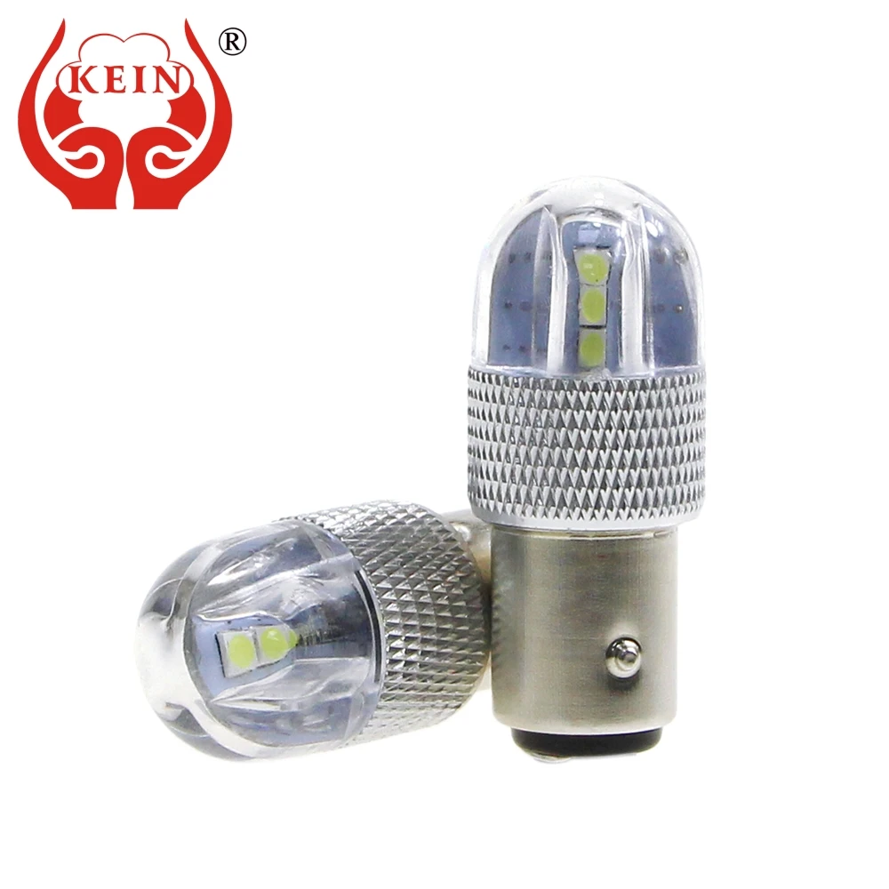 KEIN 2 шт. стробоскопическая вспышка bay15d 1157 led p21/5 Вт 3030 6smd неполярная Автомобильная
