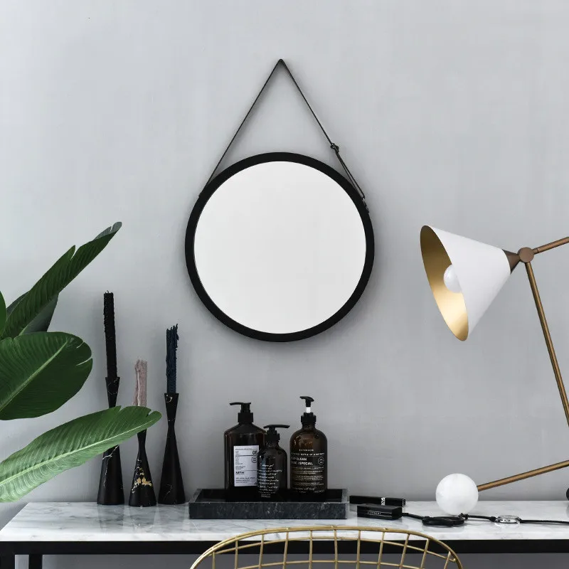الشمال المرآة البالونية الشرفة الحائط ماكياج حمام غرفة جولة مرايا الحائط Espejos Decorativos الفقرة باريديس مرايا للمنزل