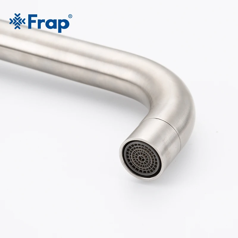 Frap Stainless Steel Kitchen Faucet Brushed Process Swivel Basin Faucet 360 Degree Rotation Hot & Cold Water Mixers Tap Y40108 Frap Stainless Steel Kitchen Faucet Brushed Process Swivel Basin Faucet 360 Degree Rotation Hot & Cold Water Mixers Tap Y40108