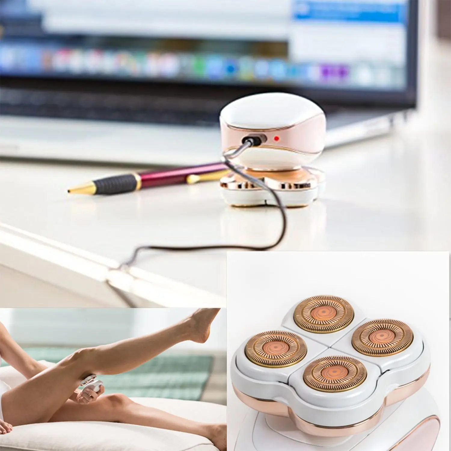 Hot Selling USB Rechargeable Epilator for Man and Woman use Body Hair removal device Depilator