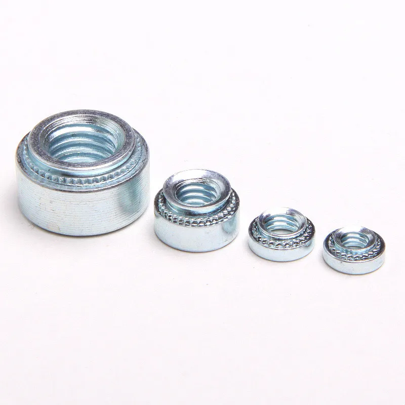 

1PCS Galvanized Carbon Steel Pressure Riveting Nut Pressure Riveting Pieces Of Environmental M4-0*-0.8mm