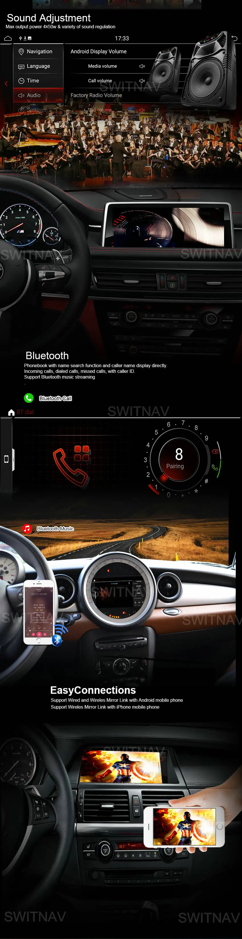 Perfect Android 9.0 ID7 6 core CAR DVD FOR BMW E87 (2006- 2012) player audio Multimedia stereo monitor ips 10.25" screen 5