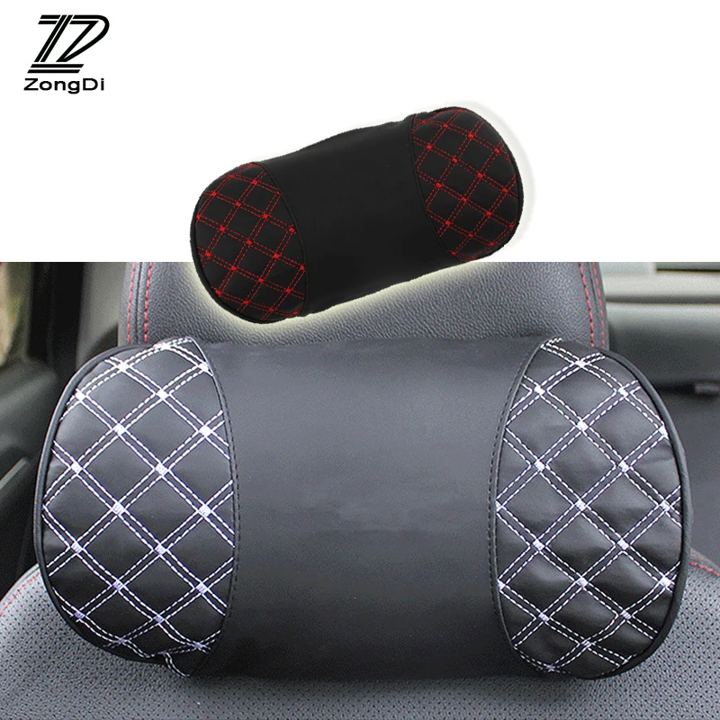 Buy ZD Car headrest Leather Neck pillow For Opel astra h j g insignia Nissan