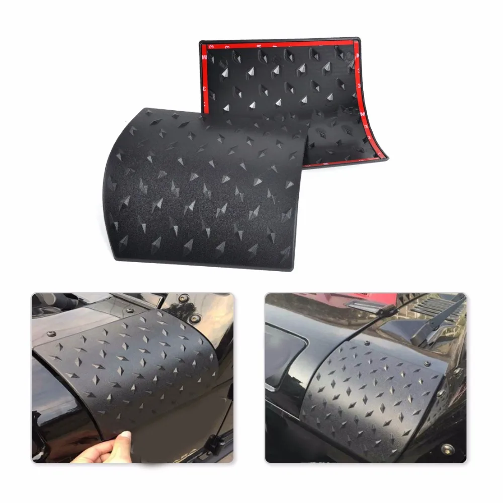 DWCX 2x Car Diamond Plate Side Cowl Body Armor Cover Trim for Jeep Wrangler Jk 2007 2008 2009