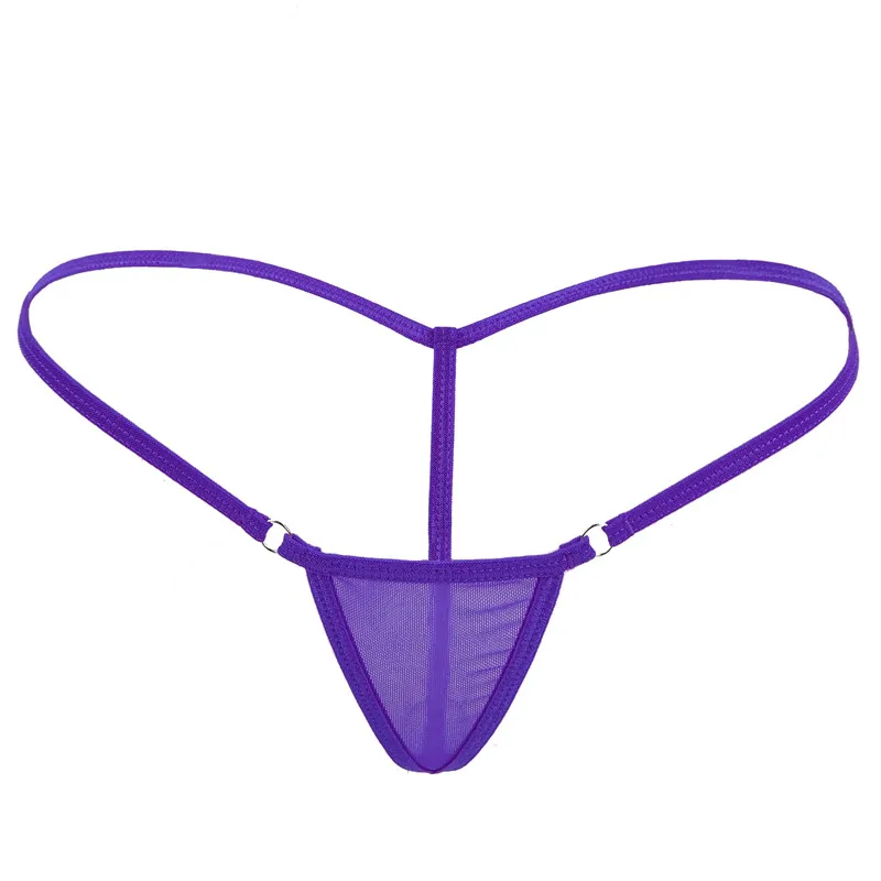 Горячая сексуальная сетка G Strings V женские Мини Микро Бикини стринги танга Сетка