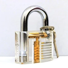 Набор замков, прозрачный, видимый вырез, практичный замок с сломанным ключом, для удаления крючков, двойной ряд натяжения