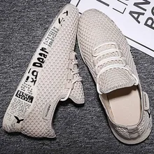 Мужские кроссовки из дышащей сетки, спортивная легкая обувь, Нескользящие кроссовки, обувь на шнуровке, Прямая поставка, zapatos de hombre