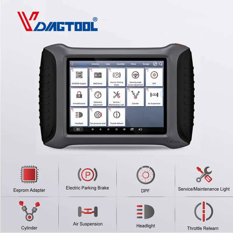

XTOOL A80 Car Repair Tool Vehicle Programming/Odometer adjustment Good Than MD802 Full System Car Diagnostic tool OBDII