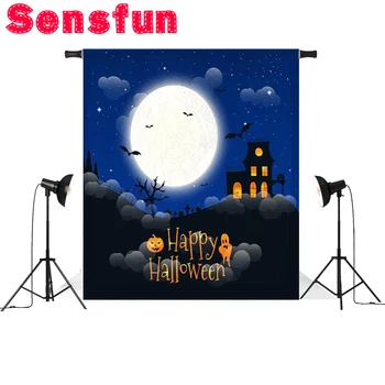 

7x5ft Photographic Backdrop Bat Halloween Magic Children Photo Background Party Photocall Baby Backgrounds for Photo Studio