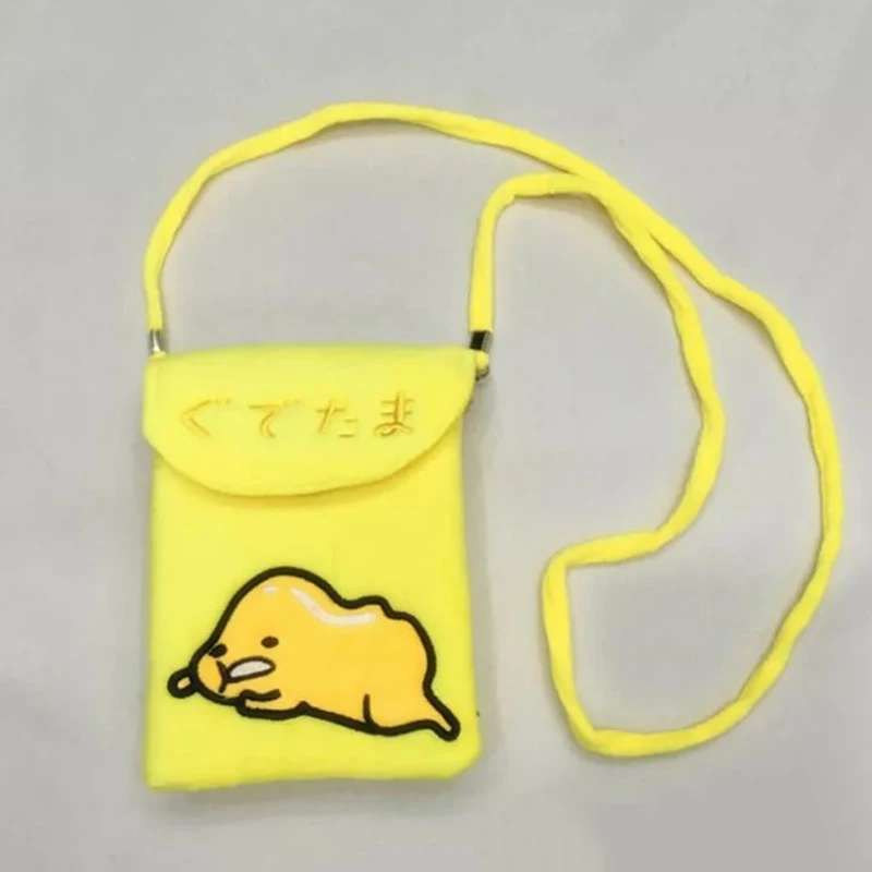 1 шт. Kawaii Dudetama яйцо плюшевые рюкзак сумка мешок монет держатель для карт мультфильм животных плюшевые игрушки для детей подарок