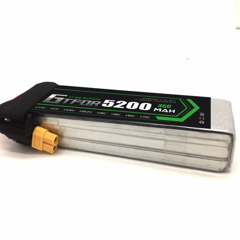 GTFDR RC автомобильный Lipo Аккумулятор 7 4 V 5200mah 35C max 70C Bateria для багги Truggy Evader BX TRX trx4 SCX10