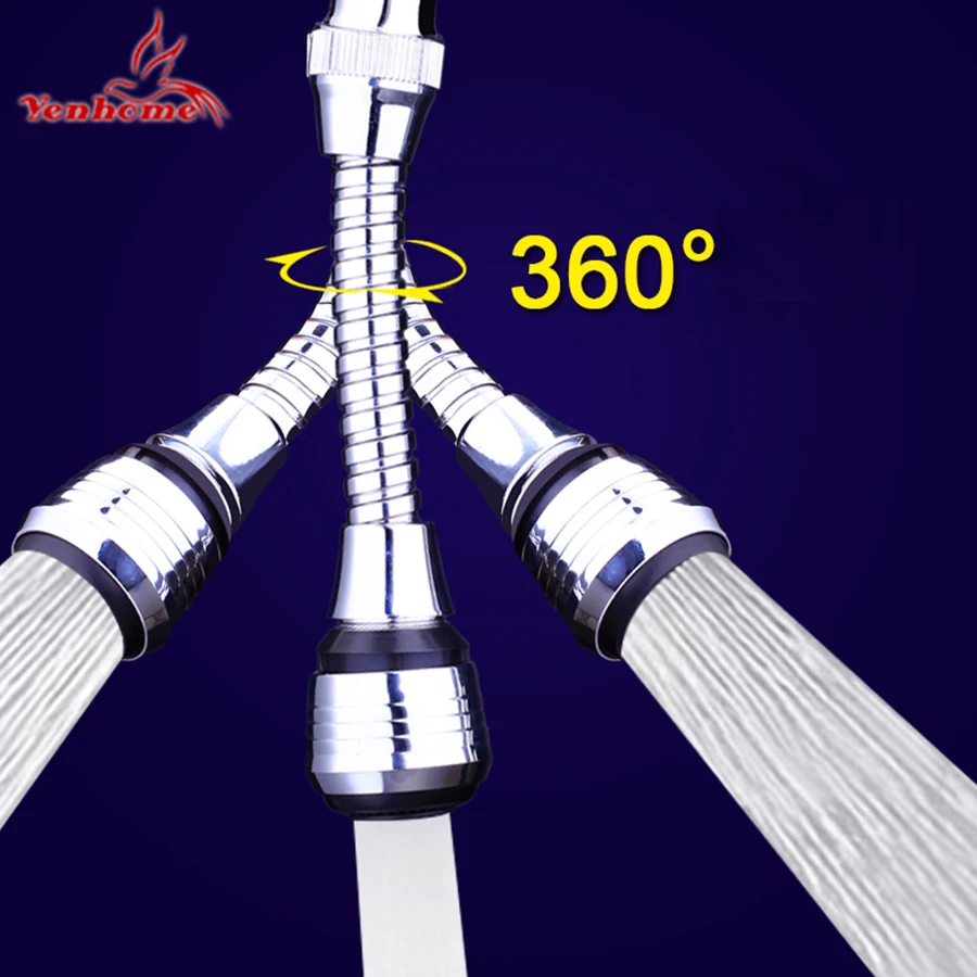 

High Quality Zinc Alloy Shell 360 Degree Water Bubbler Swivel Head Kitchen Water Saving Faucet Aerator Nozzle Tap Adapter Device