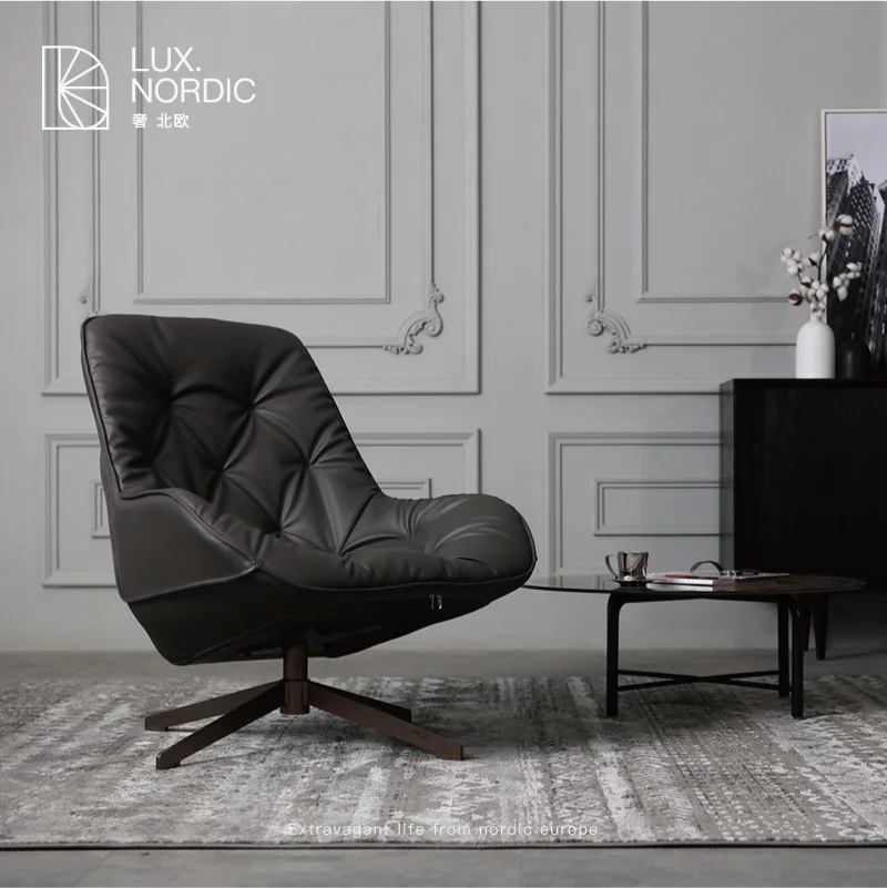 

Swivel Lounge Chair in Black or Customized Color