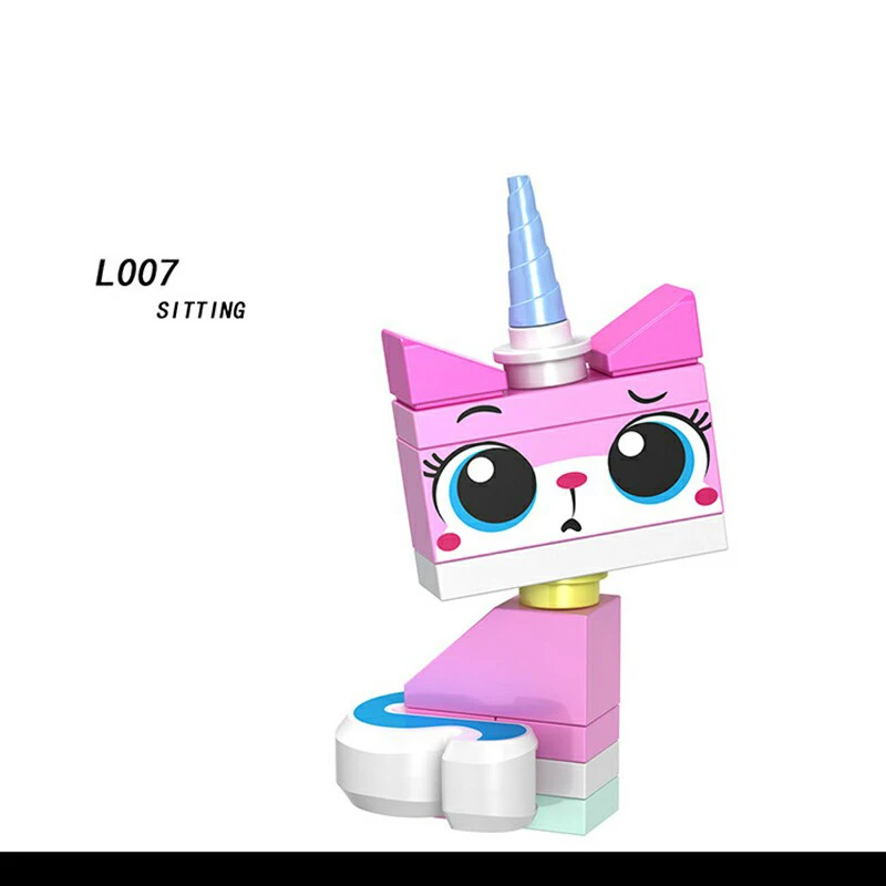 Для фильма ниндзя, Unikitty Emmet Wyldstyle, Sheriff Gordon Nya Cop Lord Vitruvius, Бэтмен, строительные блоки, игрушки, фигурки, кирпичи - Цвет: Светло-серый