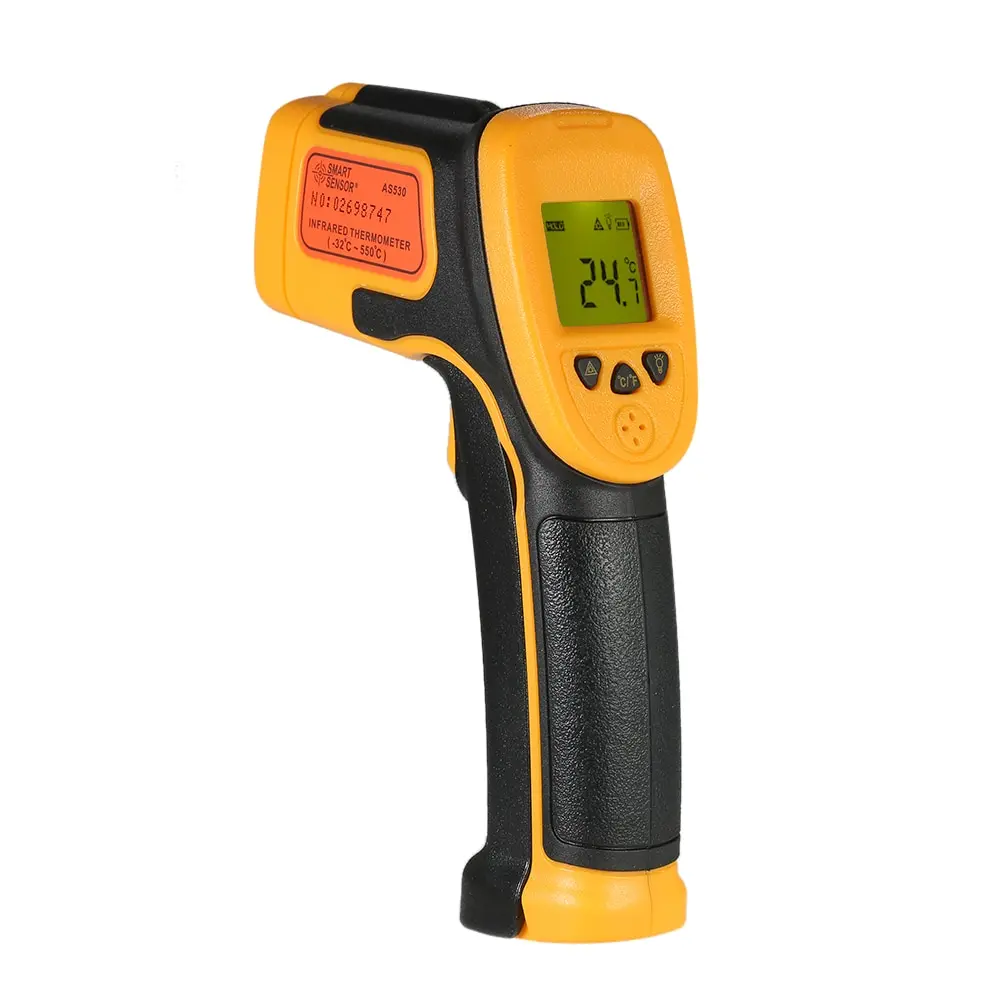 

SMART SENSOR handhold digital thermometer Non-contact Infrared Thermometer temperature instruments Data Hold pyrometers -32~550C
