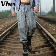 V JEAN Men’s Partition-Cut Vintage Straight Leg Jean #9C105
