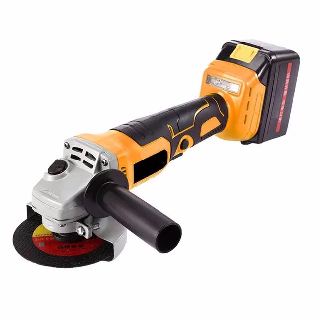 Cordless Angle Grinder Brushless motor Lithium Battery Rechargeable Grinding Machine Polishing