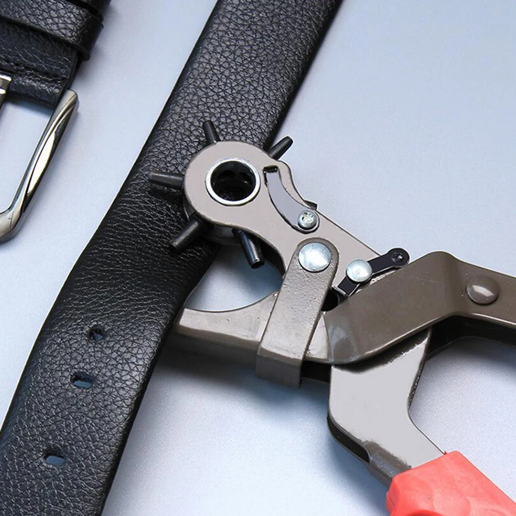 Heavy Duty Rotary Leather Hole Punch Set for Belts Watch Band Straps Collars