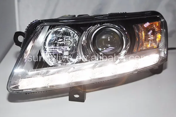 OEM светодиодный налобный фонарь для Audi A6L 2005-2011 с комплектом D3S HID