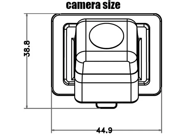 Заднего вида/Резервное копирование/Реверсивный/Камера для Mercedes Benz класс MB W176 2012~ /номерной знак лампа OEM/разъем RCA