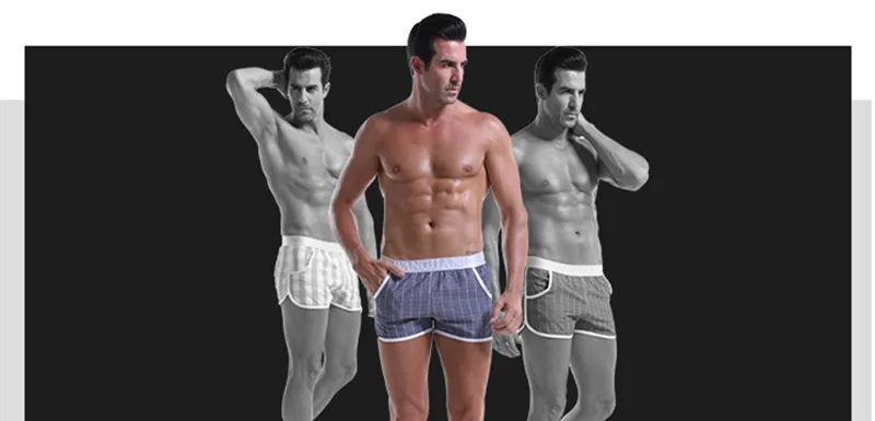 Новый для мужчин сексуальное нижнее белье боксеры мода повседневные боксеры шорты мужские шорты для купания сна гей сумка трусы шорты
