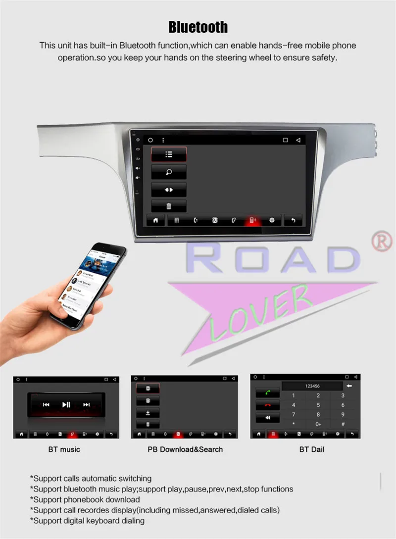 Perfect Roadlover Android  8.1 Car Media Center Radio For VW Lavida 2012 Stereo GPS Navigation Automagnitol 2Din Player Octa Core NO DVD 11