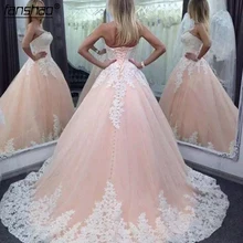 Винтажное бальное платье розовые белые кружевные аппликации Тюль Длинные милые 16 размера плюс вечерние платья для выпускного вечера