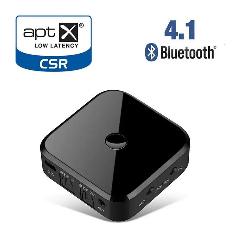 HIFI беспроводной адаптер Bluetooth приемник передатчик аудио 3,5 мм оптическое волокно SPDIF для смартфонов PC телевизионные наушники d25