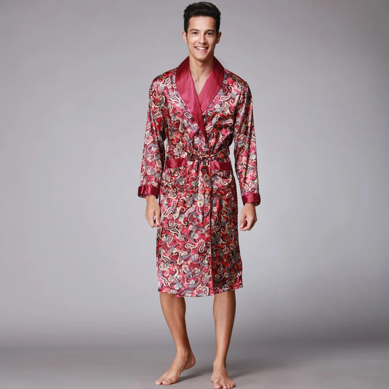 satin bathrobe