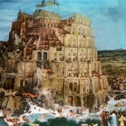 Tower Of Babel by Pieter Bruegel the Elder  oil on wood panel  circa 1563