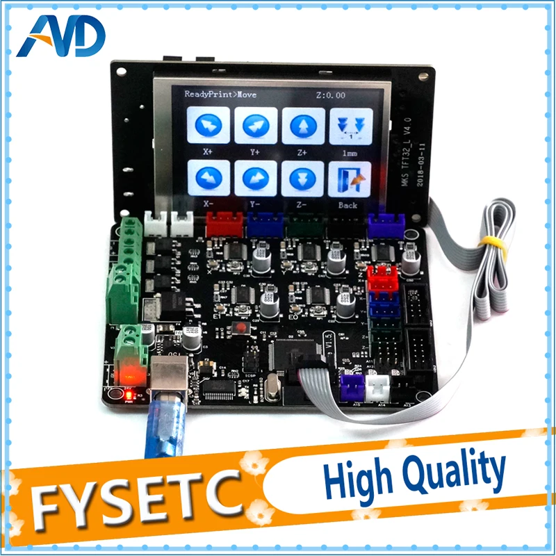 

Base V1.5 3D Printer Control Board With USB Mega 2560 R3 Motherboard + TFT32 V4.0 Touch Screen Smart Controller Display