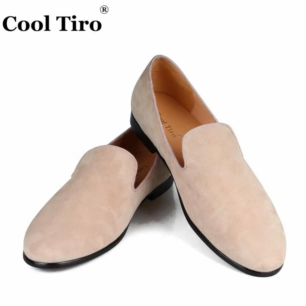 Beige suede Loafers SLIPPERS (6)