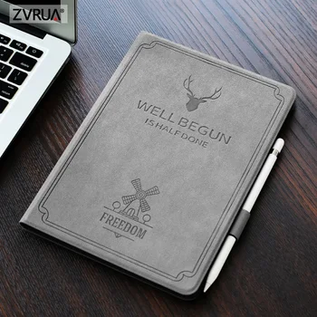

For iPad Pro 10.5 inch, Jvomk Auto Sleep Smart Cover Deer Pattern PU Leather Soft silicone Case with Pencil Holder