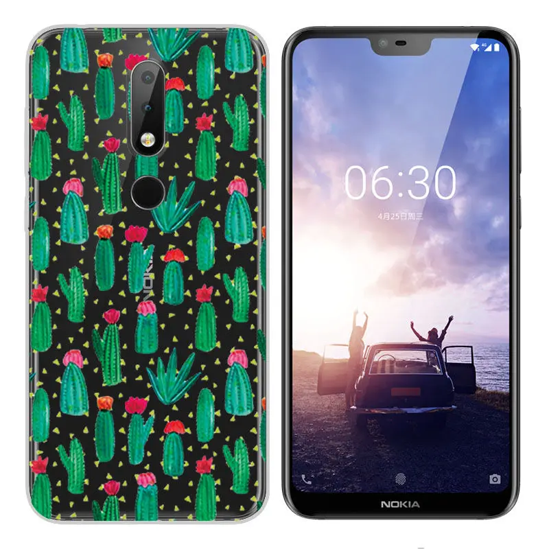 Fashion Soft Silicone TPU Case for Nokia 2 3 5 6 7 2017 Nokia X6 2018 Painted Back Case Cover for Nokia 6 2018 7 8 3.1 6.1 Case  (8)