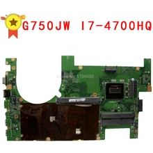 

Hot selling Original laptop motherboard 60N3HMB1200-C09 for ASUS G750JW REV2.1 with I7 CPU motherboard Intel Non-integrated