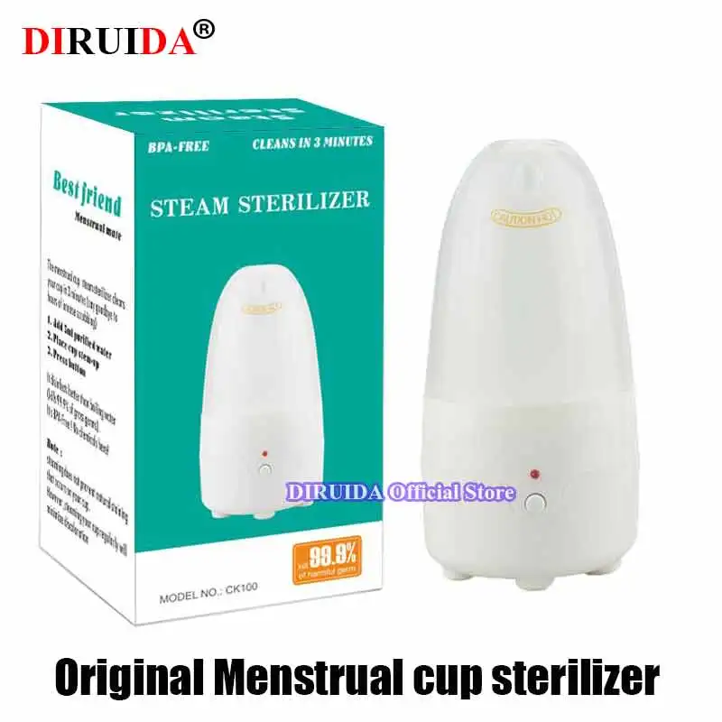 

100% Original Women Menstrual Cup Sterilizer for Feminine Coppetta Mestruale Vaginal Care Silicone Cups Coletor Menstrual Kit