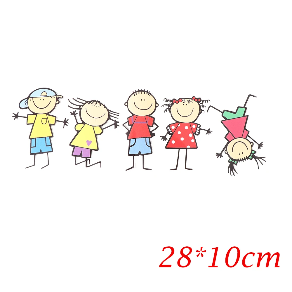 Lucu Lucu Keluarga Anak Anak Kartun Anak Laki Laki Gadis Mobil Stiker Jendela Tubuh Decal Dekorasi Rumah Home Decor Sticker Windowdecorative Home Decor AliExpress