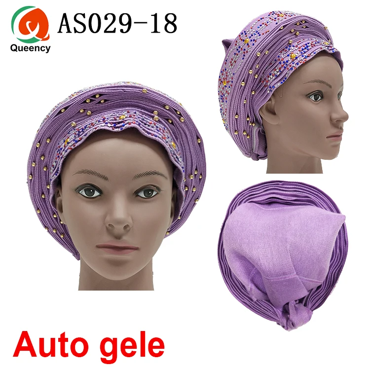 Aso Ebi Queency Африканский Авто геле уже связаны Aso OKE Headtie 1 шт./упак. доступны 24 цвета DHL AS029