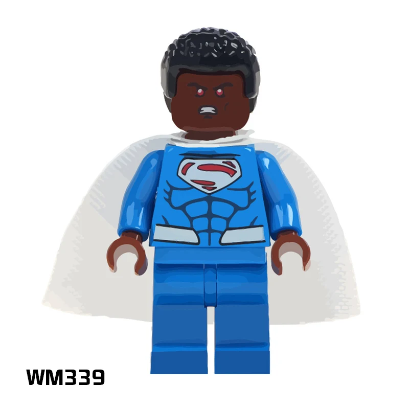 

Building Blocks Single Sale WM339 Val Zod Earth 2 African Superman Super Brother Super Heroes Toys for Children