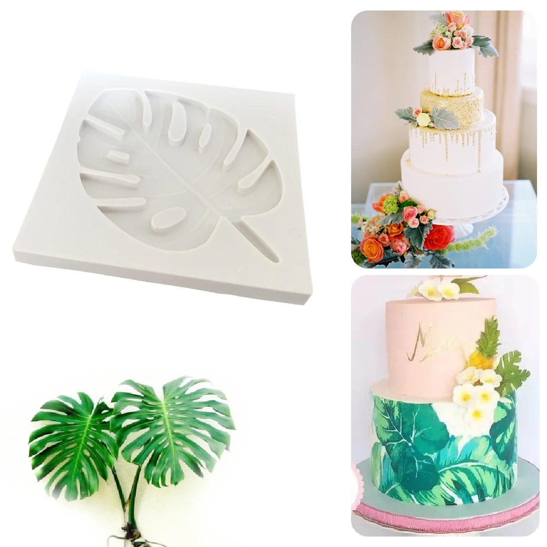 

Silicone Mold 1PC Baking Pan Cake Decorating Tools Leaves Shape Chocolate Soap Mold Cake Stencils Kitchen DIY Bakeware Tools