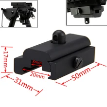 Тактическая страйкбольная винтовка охотничья сошка для стрельбы Weaver quad Rail Mount Поворотная рейка поворотный Пикатинни слот-адаптер 20 мм подставка для ружья