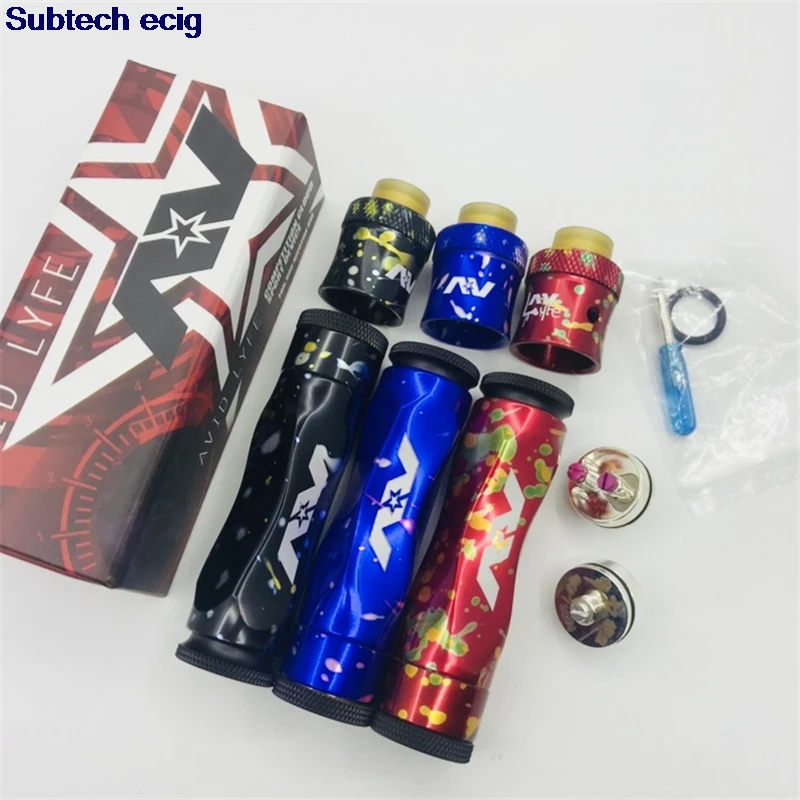 Механический мод Avid Lyfe вата конфеты медленно твист Gyre + Captain Cap II RDA серии AV полный