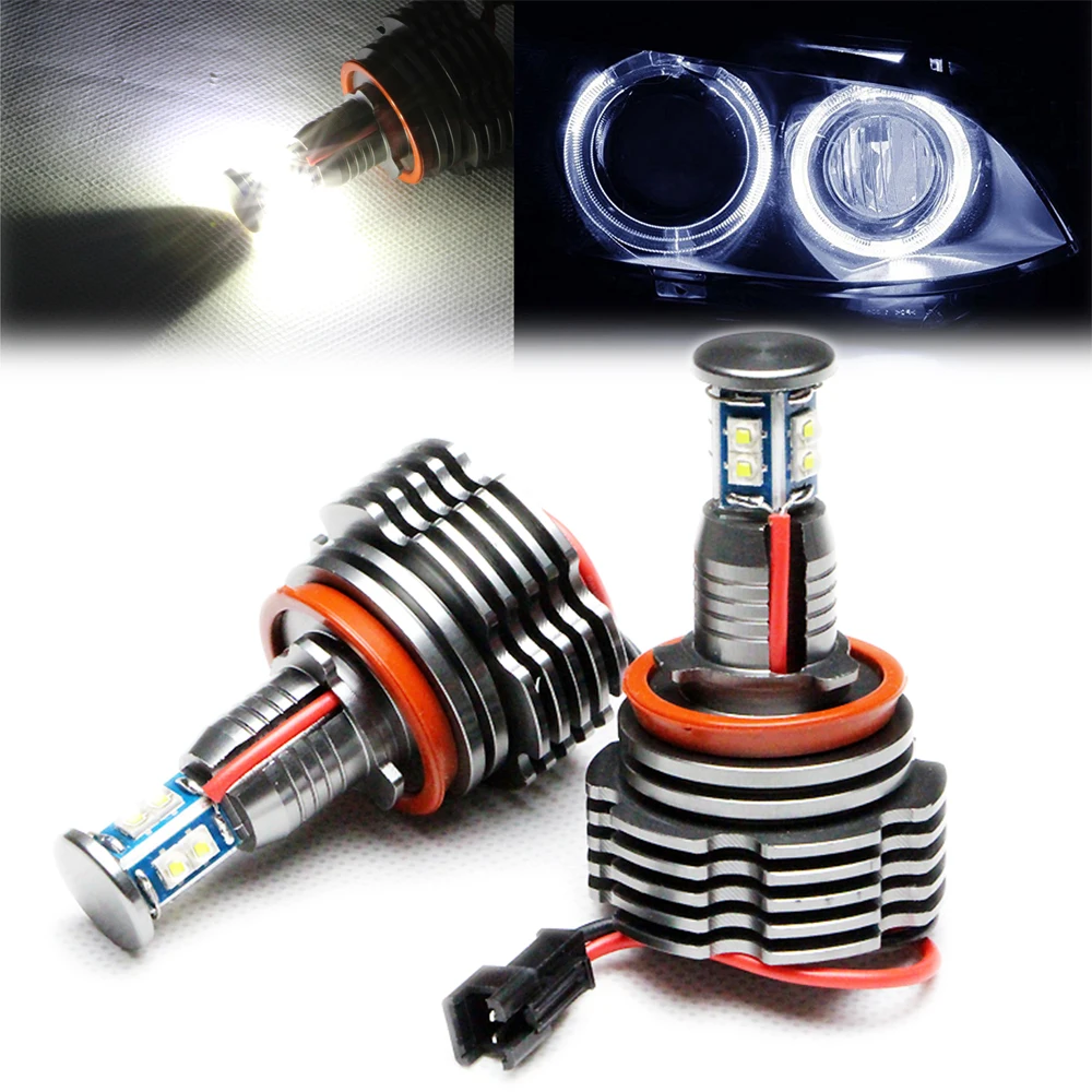 

2x Car Accessories 40w H8 Led Marker Angel Eyes for BMW E60 E63 E70 E71 E82 E84