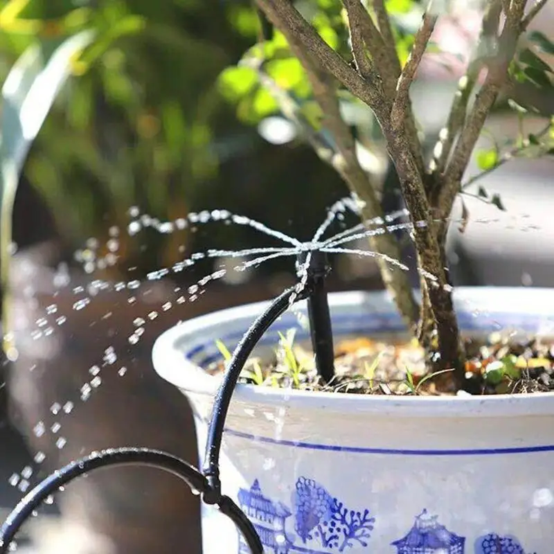 

10pcs 360 Degrees Water Saving Spray Sprinklers Circle Drip Garden Plants Watering Irrigation DIY Micro Drip Irrigation Plant