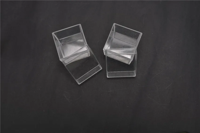 48pcslot Square Wedding Candy Box Plastic Clear Gift Packing Box Transparent Can Open Favor Boxes Baby Shower favor souvenirs (8)