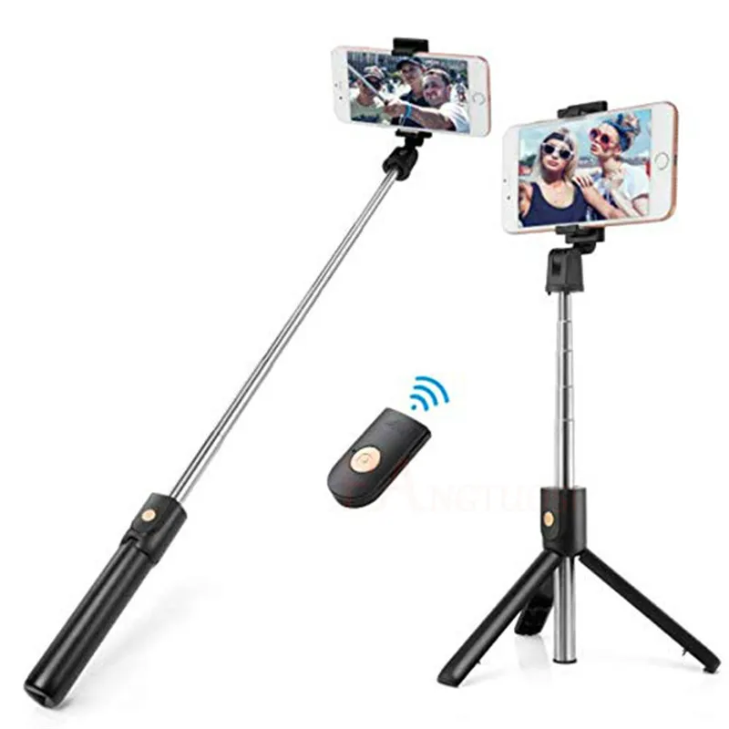 

3 in 1 Wireless bluetooth Selfie Stick Mini Tripod Extendable Monopod Universal Pau De Palo For iPhone XR X 7 6s Plus