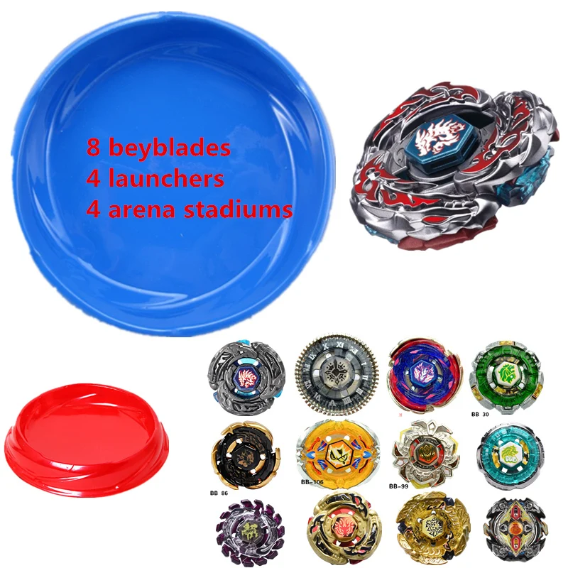 2018 Beyblade взрыв Arena комплект (8 beyblades + 4 пусковые установки + 4 Арена) классические игрушки Детские подарки spinner Топ подлинной Tomy Beyblade Pegasus