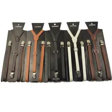 Модный женский кожаный тонкий и узкий пояс для подтяжек из искусственной кожи, мужские и женские подтяжки, подтяжки, ширина 1,3 см